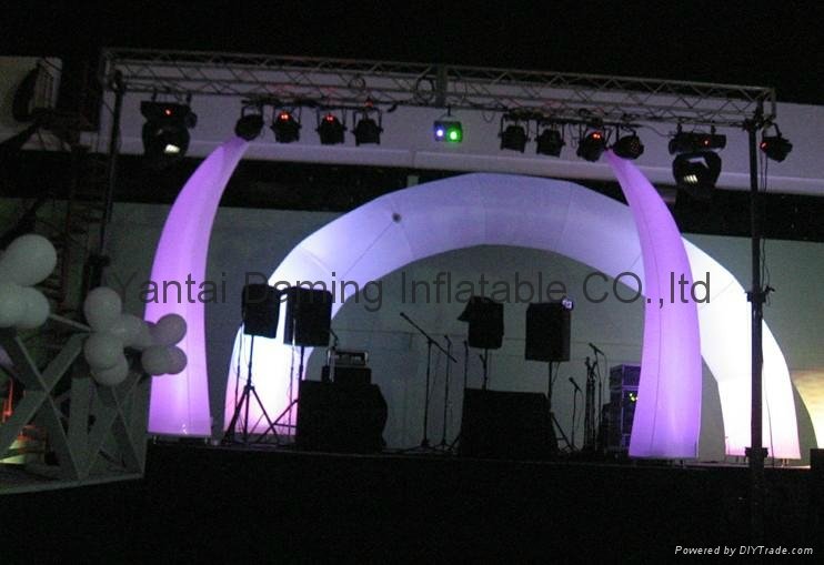 2012 LED light event decor inflatable tusk 2