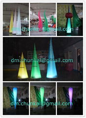 2012 LED light event decor inflatable cone