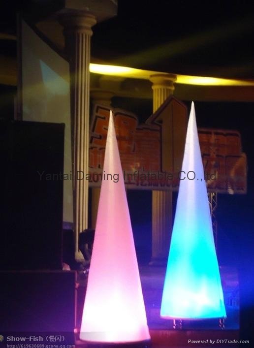 2012 LED light event decor inflatable cone 2