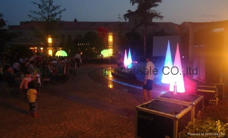 2012 LED light event decor inflatable cone 3