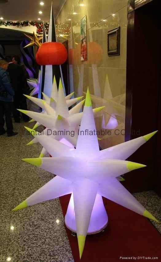 2012 new LED lighting inflatable star for event 