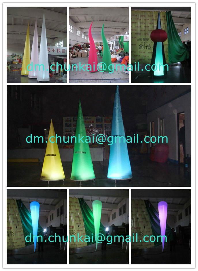 2012 3m/5m event decor bending inflatable tusk 3