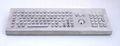 Stainless steel Desktop Keyboard with trackball and numeric keypad 1