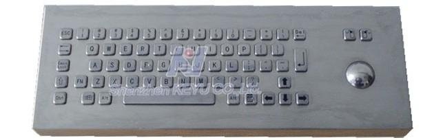 Stainless steel Desktop Keyboard with trackball and numeric keypad 5