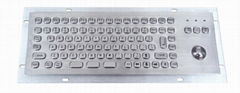 Mini Metal Keyboard with Trackball and Function keys