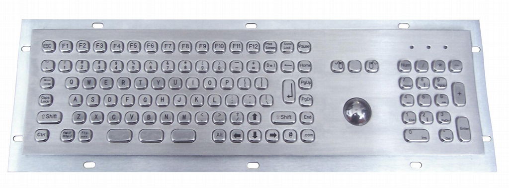 Mini Metal Keyboard with Trackball and Function keys 3