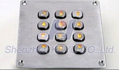 Stainless steel Numeric Keypad