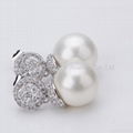 Fashion lady charming pearl earrings 3