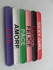 silicone slap bracelet