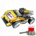 Lightning Speed Press Control Building Block Car with Pressure Device.