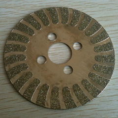 Electroplated diamond cutting disc