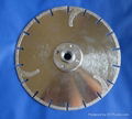 Diamond grinding saw blade with flange 2