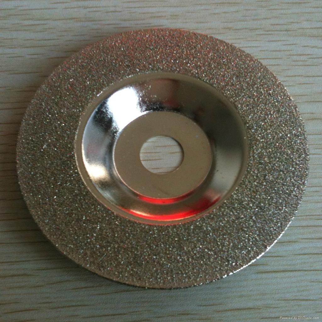 concave  Electroplated  diamond grinidng disc 3
