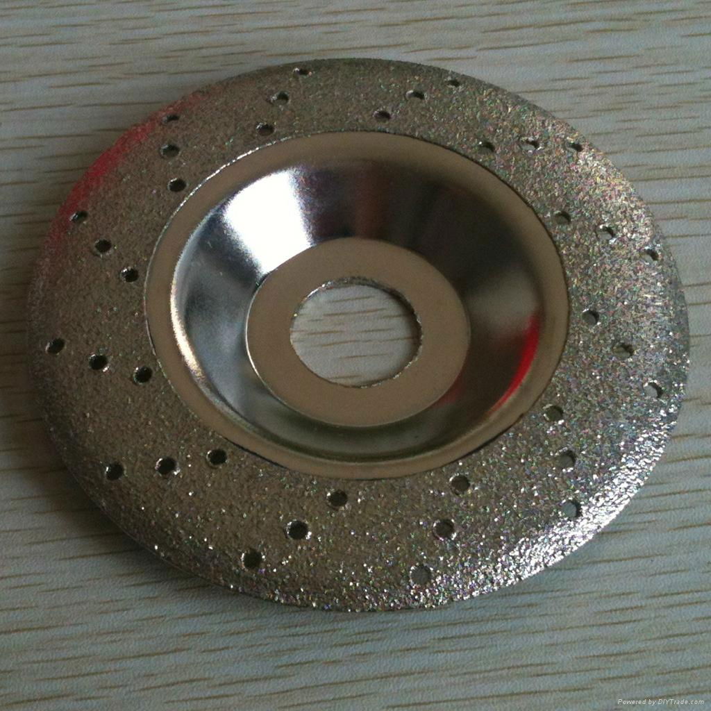 concave  Electroplated  diamond grinidng disc 4