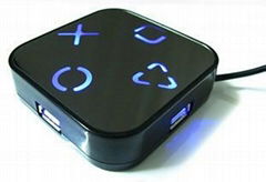 Four blue lights USB2.0 hub- 4 ports