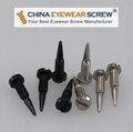 Black Oxided Stainless Steel Optical Screw, Self Aligning Hinge Screw