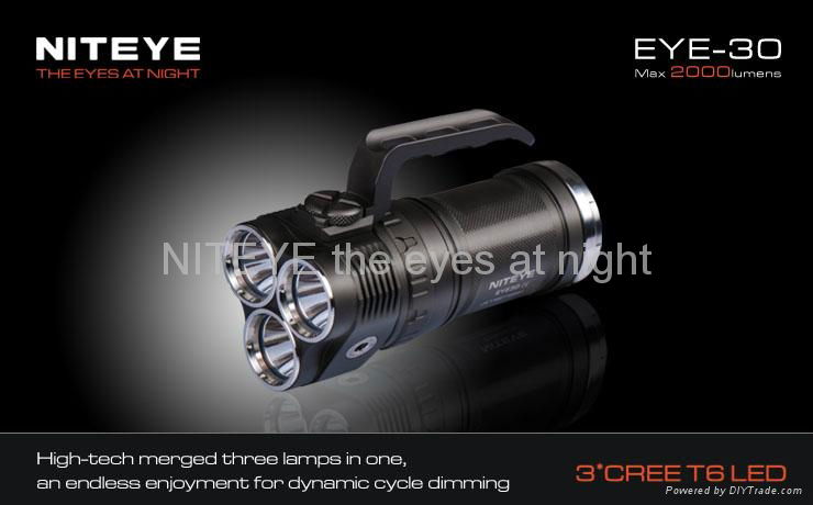 Niteye 2000 Lumens max output LED flashlight EYE30