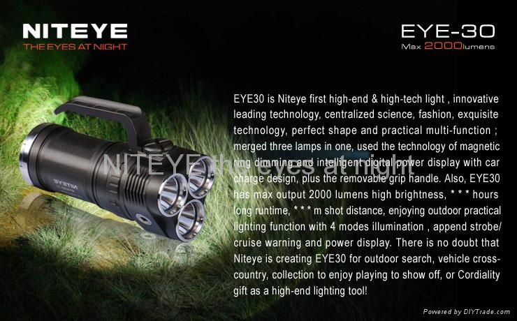 Niteye 2000 Lumens max output LED flashlight EYE30 2