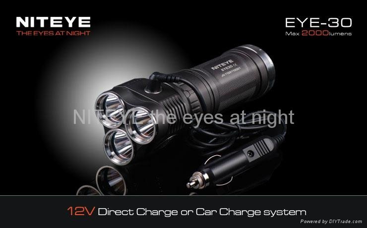 Niteye 2000 Lumens max output LED flashlight EYE30 5