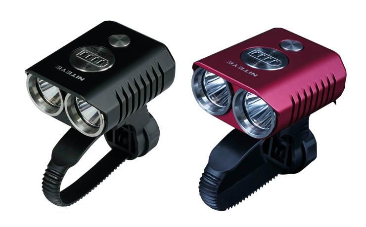 Niteye 1200 lumens B20 LED bicycle light red with battery pack