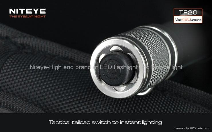 480 lumens EDC tactical flashlight TF20 4