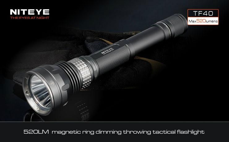 520 lumens long shot tactical flashlight TF40