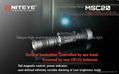 NITEYE One hand operated tail switch LED flashlight MSC20 1