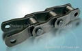 Heavy duty cranked-link transmission chain