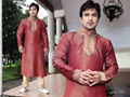 Handsome 5056 - Red Brocade Kurta Pajama