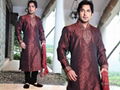 5058 - Maroon Jacquard Kurta Pajama