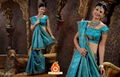 SUSHMA - Sky Blue SHABNAM JAQUARDDeginer Sarees - SR25  1