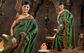 SABHYATA - Dark Green SHABNAM JAQUARDDeginer Sarees - SR31  1