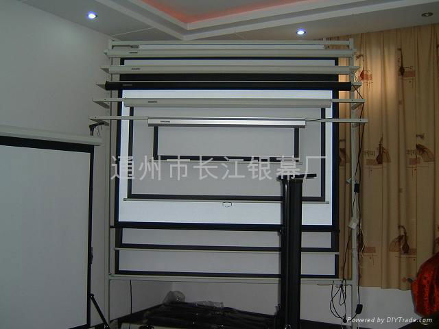 Tubular electric projection screen 4