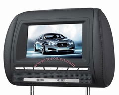 7 Inch Headerst DVD Player with Game USB