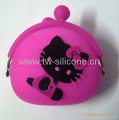 Round Shape Silicone Wallet