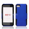 Non Slip Mesh Surface Plastic Hard Case Cover for bb Blackberry Z10 London  3