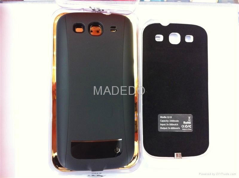 Galaxy S3 i9300 3300amh External Rechargeable Battery Case 4