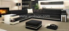 living room furniture leather sofa