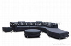 modern leather sofa