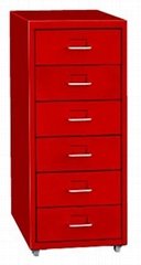 6-Draw Moblie Filing Cabinet