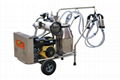 9J-I series oil and electricity rotary vane vacuum pump milking trolley 1