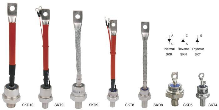 Semikron Type Standard Recovery rectifier Diodes in Stud Version