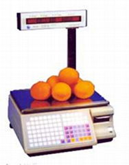 Label printing scale