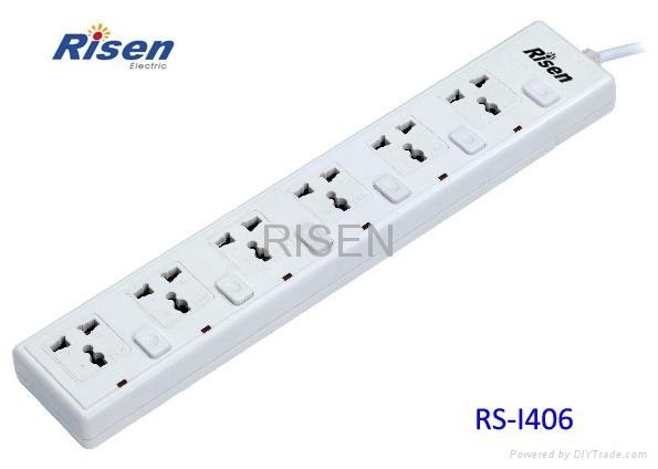 power strip with individual lighted switch