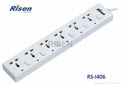 power strip with individual lighted switch