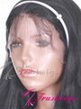 trustwigs 12inches #1 Jet Black Yaki Indian Remy Hair Full Lace Wig 5