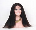 18inch 1B kinky straight full lace wig