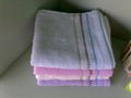 竹纤维小方格缎毛巾