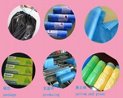 Plastic Sealed Drawstring garbage recycled Bag with high quality