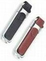 Leather OEM USB flash drives 3